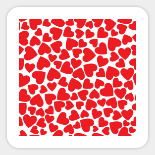 Hearts pattern Sticker